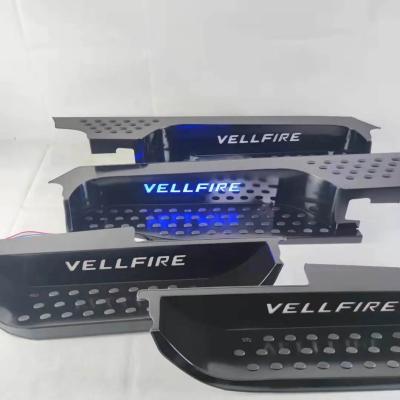 China Luxury Led Door Panel Led Side Door Pedals For Toyota Vellfire Modify Accessories Car Parts Vehicle Light Body Kits for sale