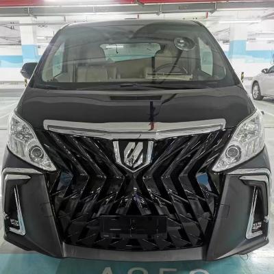 China ABS Facelift Bodykit Front Bumper Grill With Daytime Running Light For Alphard Anh20 2008 style 2009 2010 2011 2012 2013 2014 to 2018 for sale