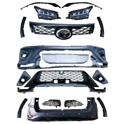 China ABS Factory Body Kit For Fortuner 2016 To Legender 2021 4x4 Upgrade With Front Bumper Kit With Rear Bumper Kit for sale