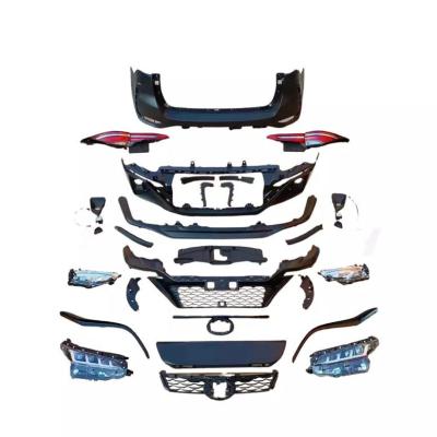 China High Quality ABS Car Facelift Bumpers For Toyota Fortuner Pickup Trucks To Legender Upgrade 15-20 To 2021 With Lights for sale