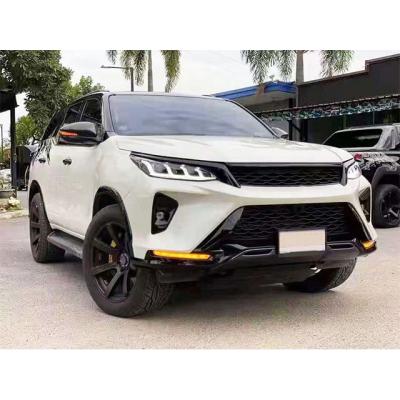 China ABS Fortuner Legender Bodykit Car Bumper Bodykit For Toyota Fortuner 2014 2016-2021 Till Legender With Led Head Light for sale