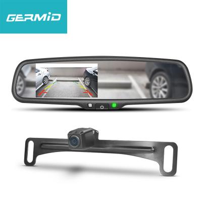 China User Manual OEM Factory Design Rear View Mirror LCD TV Auto Dimming Overhead Monitor For Car for sale