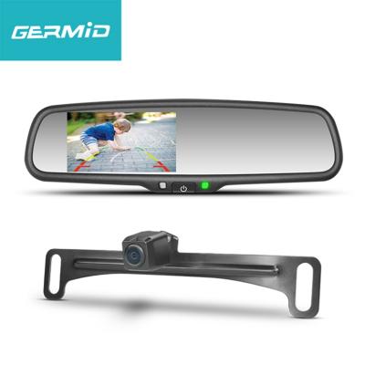 China Rear view display car company certified above mirror ultra high brightness 4.3 inch car rear camera and monitor for sale