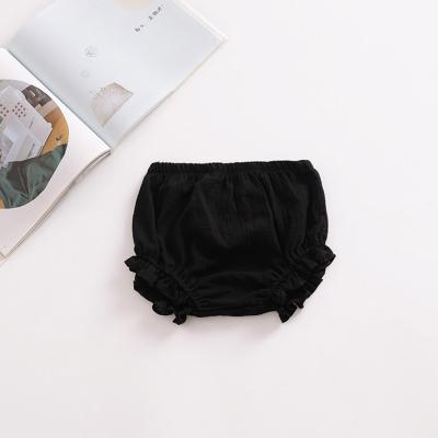 China Viable Summer 2018 new color pure cotton and canvas triangle BIG lace pp casual shorts baby pants for wholesale for sale