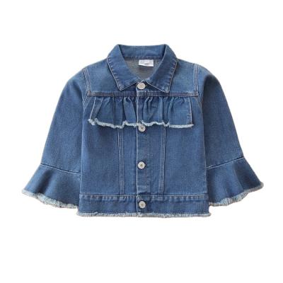 China Long Sleeve Denim Jacket 2021 Toddler Kid Breathable Coat Baby Jean Jacket Fall Spring Outwear Solid 1-6T for sale