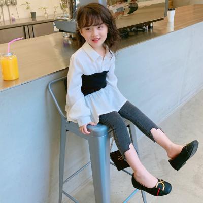 China Japanese children's 2019 autumn new sustainable wear and Korean fashion girls shirts ladies shirts skirt long 3-8 years for sale