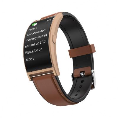 China Fantastic T20 Touch Screen Curved Smart Watch Glass Strap Wristband With Calorie Counter Blood Pressure Trackers AMOLED Screen for sale