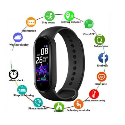 China Fantastic New Products Touch Screen Heart Rate Sleep Bracelet Band Color Screen Fitness Tracker Smart Watch M6 Smartwatch for sale