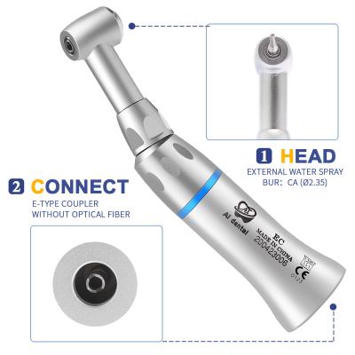 China CA Office: 2.35mm handpiece Dental Low Speed ​​1:1 Blue Ring Push Button vs Angle Polish FPB-EC Dental Air Motor Therapy E-Type Oral Equipments for sale