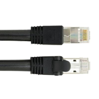 China Wholesale computer networks customization 40G 22AWG 24AWG solid stranded patch cord 1 2 3 5 10 meter utp stp ftp 24awg cat8 flat patch cable for sale