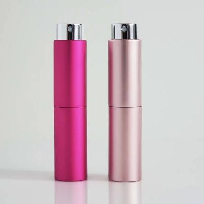 China Aluminum Twist 8ml/10ml/15ml/20ml Perfume Atomizer Cosmetic Spray Bottle Portable Refillable Perfume Atomizer for sale