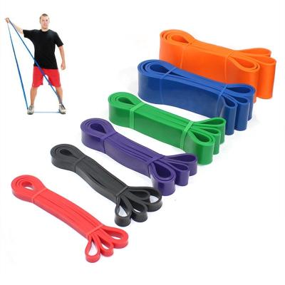 China Eco-Friendly Wholesale Custom Exercise Yoga Logo Free Sample Heavy Latex Resistance Fitness 2080mm Pull Up Bands en venta