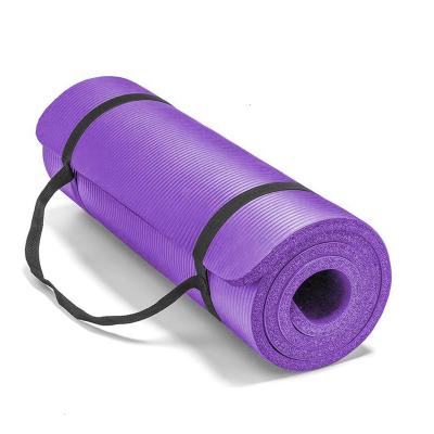 China Customized comfortable non-slip print NBR gym yoga mats workout fitness mats color draw mats for sale