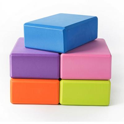 China Eco-Friendly Training Accessories EVA Wholesale Fitness Logo Yoga Brick Custom Eva Yoga Block for sale