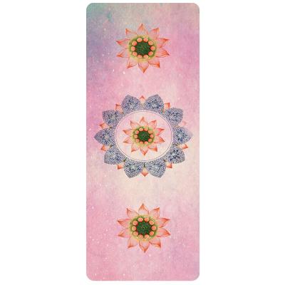 中国 2021 Comfortable Hot Sale 5mm Natural Rubber Suede Travel Yoga Mat 販売のため