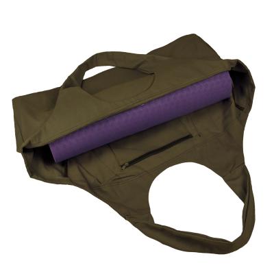 China Fashionable Customized Ladies Fashion Sports Women Carry Eco Friendly Packing Canvas Carry Mat Yoga Bag for sale