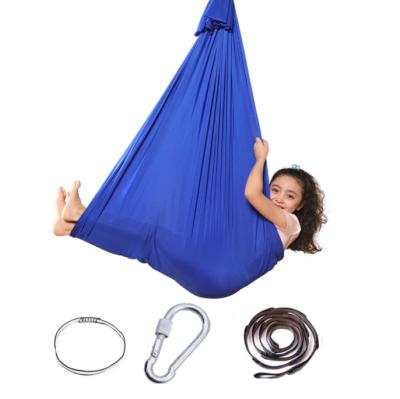 China Amazon Success Patio Durable Outdoor Cotton Canvas Hanging Swing Chairs For Adult Kids Yoga Hammocks Te koop