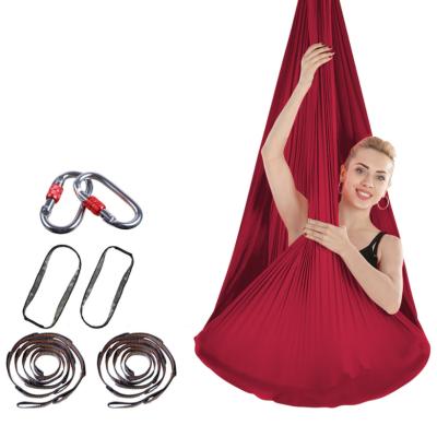 China Best 4m Durable Anti-Gravity Flying Yoga Swing Set Soft Nylon Fabric Aerial Yoga Hammock zu verkaufen