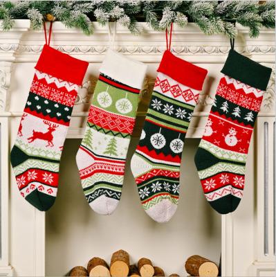 China Fashional Black Christmas Stocking Decorations Kids Christmas Decorations Eve Gift Bag Christmas Stocking Velvet for sale