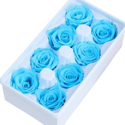 China Fashional A Grade 4-5cm Flower Material Preserved Real Rose Festival Main Wholesale Price Natural Eternal Roses for sale