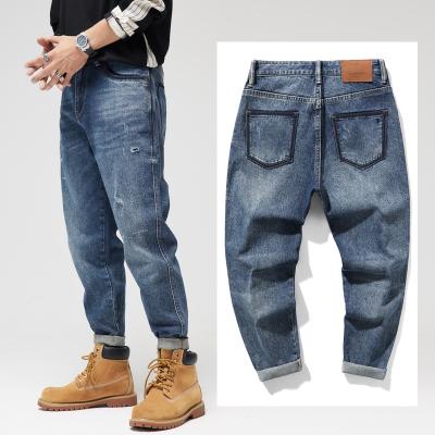 China China waterproof products manufacturersmen's jeans printed simple jeans men's jeans 2021 high quality pants for sale