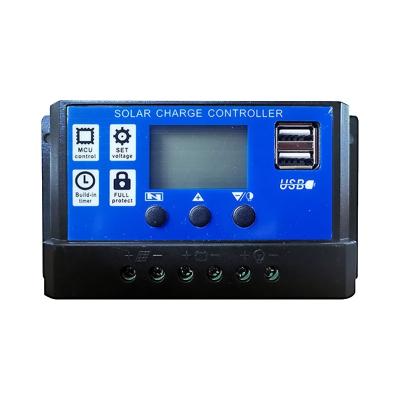 China Manual Charger Controller 12V /24V/10A Solar Controller PWM Solar Charge Controller for sale