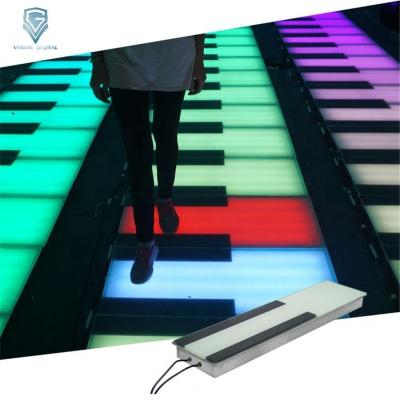 China LANDSCAPE Wholesale RGB Lighted Event Stage Led Dance Floor Klaviertanzflache Interaktive Piano di ballo interattivo per pianoforte for sale