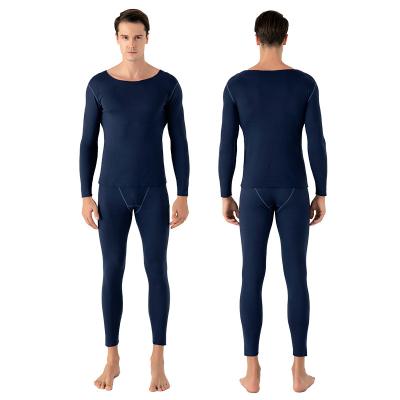 China New high quality QUICK DRY thermal winter underwear darlon ab suede warm night suit for men for sale