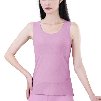 China QUICK DRY Warm Seamless Shapewear Tank Top Dralon O-Neck Slim Fit Vest For Women for sale