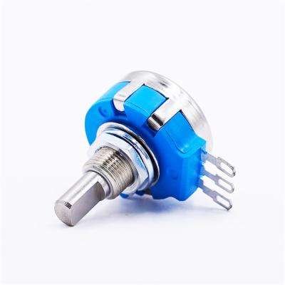 China Durability RVQ24 Noodle 360 ​​Degree Rotating 24MM Carbon Film Waterproof Potentiometer 0.236