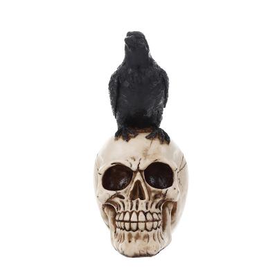 China Apply to all custom Halloween gift skull factory resin skull personality ornament resin animal skull custom for sale