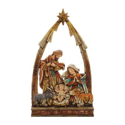 China All applicable baby Jesus born under the star of holy Bethlehem family costume resin and stone collection durable and long lasting for sale