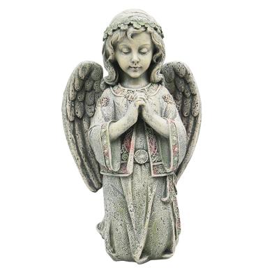 China All Applicable Garden Praying Little Angel Resin Ornaments Decorative Angel Statue Custom Figure Toys Resin for sale