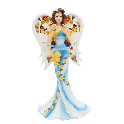 China All Resin Applicable Custom Butterfly Fairy Ornaments Flower Filigree Wings Home Decoration Gifts for sale