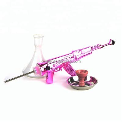 China Glass can be Customized Diamond Shisha Hookah Ak 47 m16hookah Tommy Pistol for sale