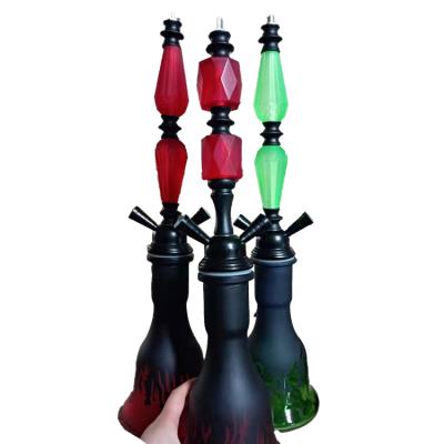 China Recyclable Large Double Tube 50cm Handsome Glass Acrylic Hookah for sale