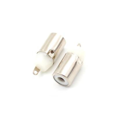 China audio & Factory Directly Supplier RJ01-WH RCA AV Metal Female Connectors Copper RCA Plug for sale