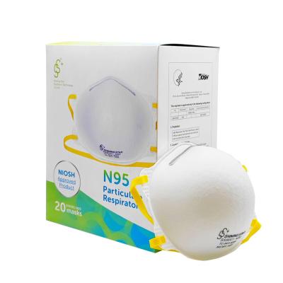 China Niosh N95 Headband Approved Half Face Piece Filtering Respirator for sale