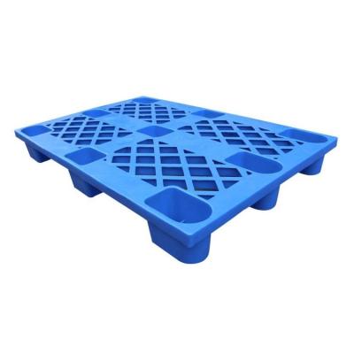 China Factory Single Faced Single Side Pallet Pallet Warehouse Heavy Duty Stackable Blue Recycled Plastic Pallet Chinese Regular Large for sale