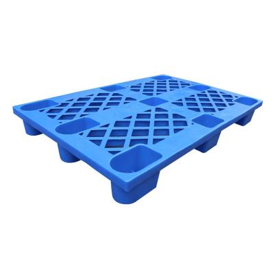 China Popular1100*1100*140mm 10kg HDPE Blow Molding Pallet Single Faced Cheap Stackable Plastic 10kg Nine Feet Single Side Heavy Duty Warehouse Tray for sale