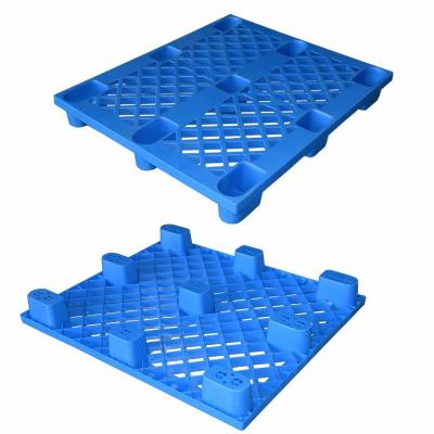 China New Fashion New Fashion Nine Leg Porcelain HDPE Cavity Blow Molding Plastic Pallets Single Faced Euro Pallets for sale