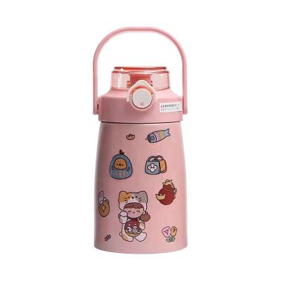 China 2022 New Products 1L 1000ml Stainless Steel Children Double Wall Portable Chinese Metal Airtight Seal Custom Thermos Maker for sale