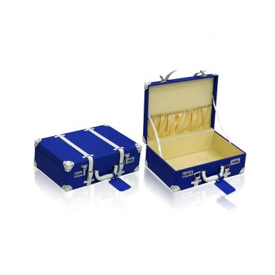 China Chinese Exquisite PU Factory Small Lady Suitcase Leather Storage Box for sale