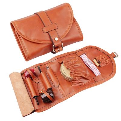 China best custom handmade 100%handmade travel wrap case leather pipe tobacco pouch for sale