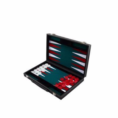 China Wholesale Custom High Quality Faux Leather Backgammon Backgammon Board Game Set for sale