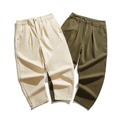 China Factory Price Brand Men's Anti-Wrinkle Bottoms Trousers High Class Work Casual Loose Trousers Men for sale