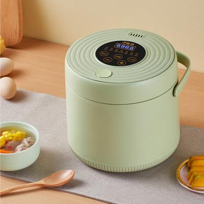 China Mini Electric Household Knob 2L Multicooker Touchable Aluminum Nonstick Coating Rice Cooker for sale