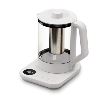 China 360 Degree Base 1.5L Tea Maker 220V Electric Digital Kettle 800W Rotation Glass Temp Adjustable Kettle for sale