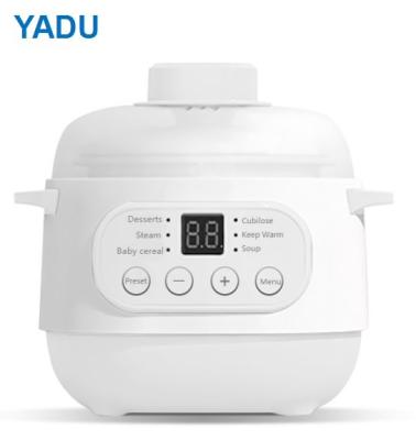 China Modern Stylish 1L Capacity Ceramic Pot With Digital 6in1 Multi Functions Electric Stew Pot Soup Maker for sale