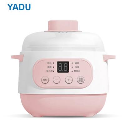 China Modern Stylish 1L Capacity Ceramic Pot With Digital 6in1 Multi Functions Electric Stew Pot Soup Maker for sale